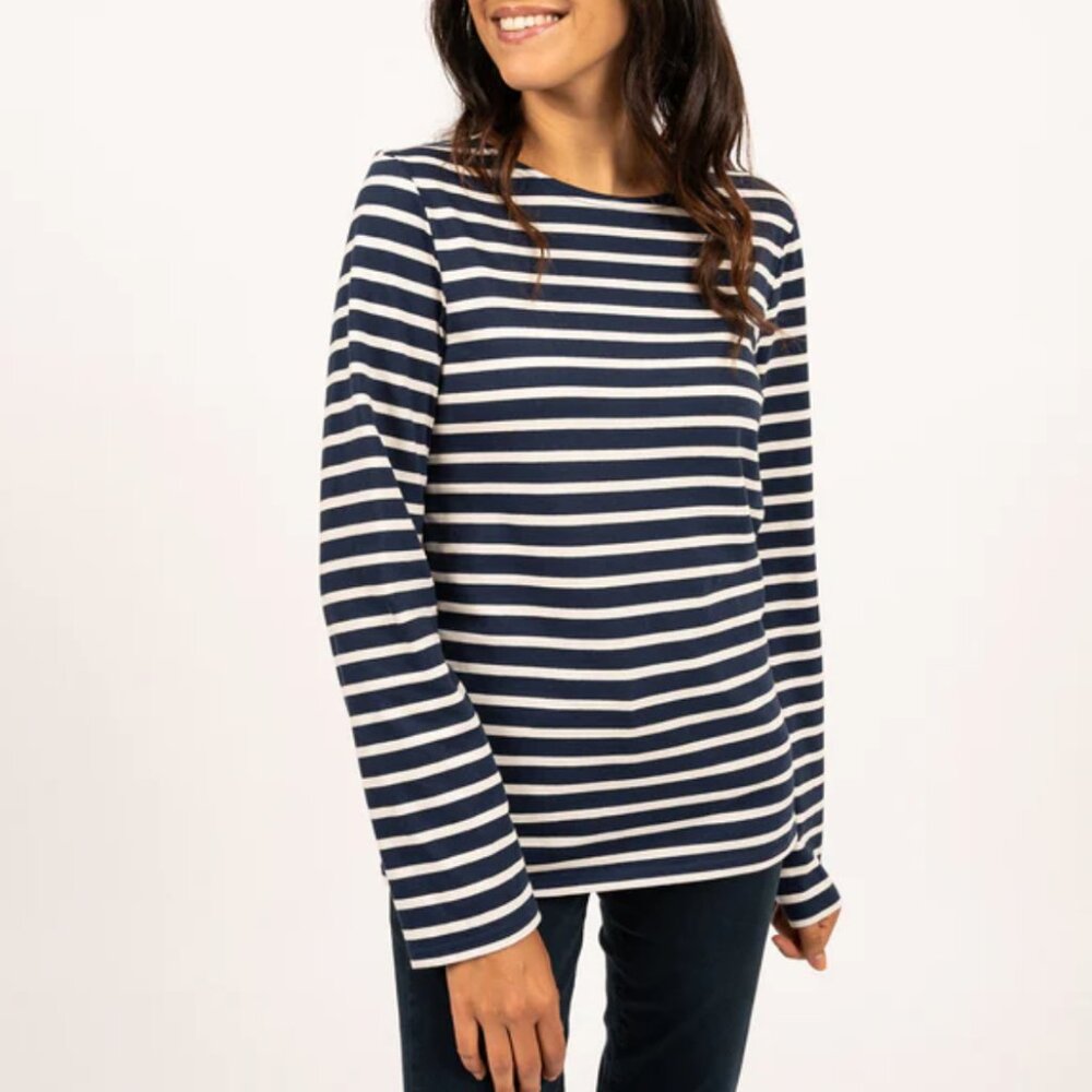 NWT - Saint James MINQUIERS MODERN Authentic Breton Stripe Shirt - Men's Fit - M